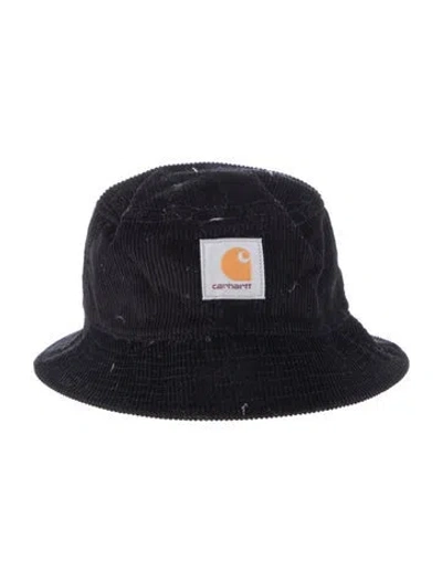 Pre-owned Carhartt Velvet Bucket Hat In Black