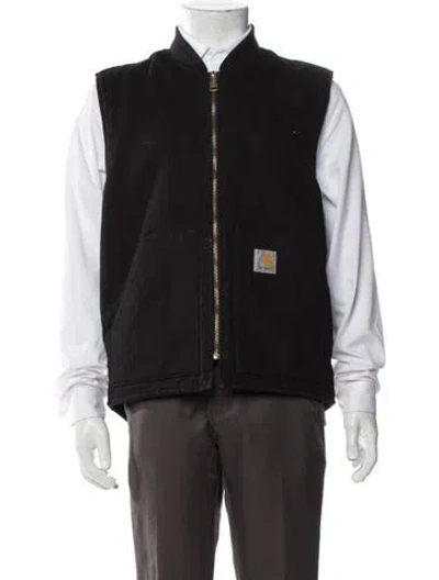 Pre-owned Carhartt Vest In Black