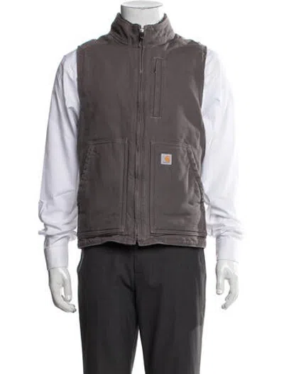 Pre-owned Carhartt Vest In Grey