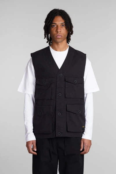 Carhartt Vest In Black Cotton