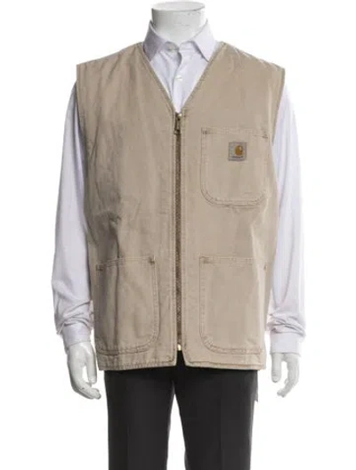 Pre-owned Carhartt Vest In Neutral