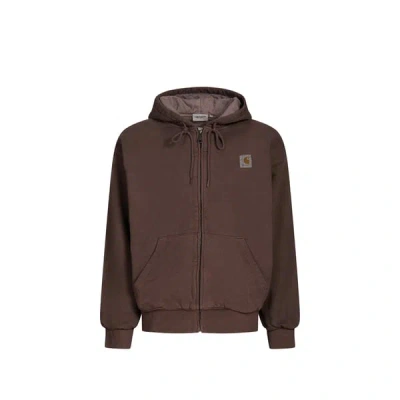 Carhartt Veste Ample À Capuche En Coton In Brown