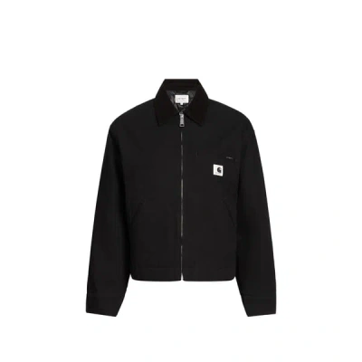 Carhartt Veste Droite En Coton In Black