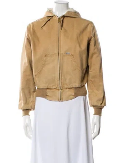 Pre-owned Carhartt Vintage 1990's Bomber Jacket In Neutral