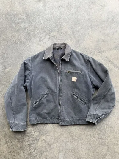 Pre-owned Carhartt Vintage  Detroit Jacket In Gray