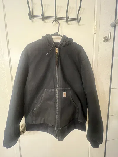 Pre-owned Carhartt Vintage  Work Jacket In Black