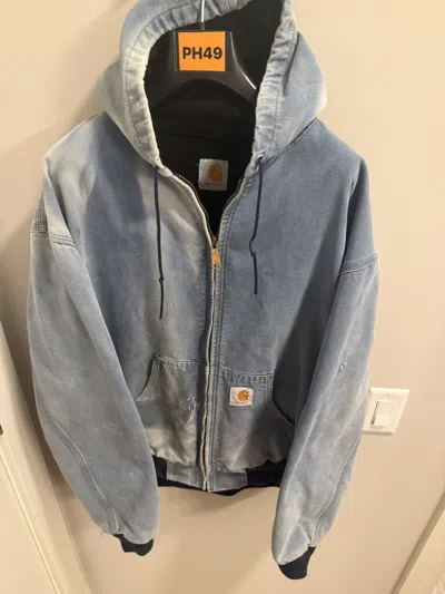 Pre-owned Carhartt Vintage  Work Jacket In Blue