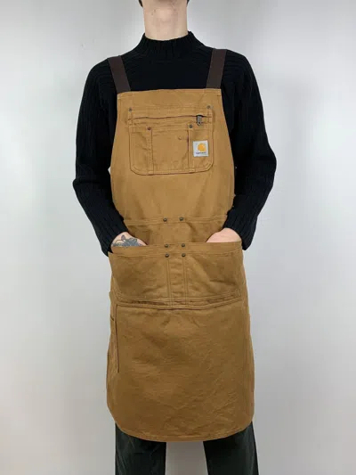 Pre-owned Carhartt Vintage  Workers Apron In Gold