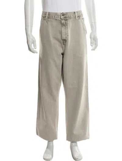 Pre-owned Carhartt Vintage Straight-leg Jeans In Grey