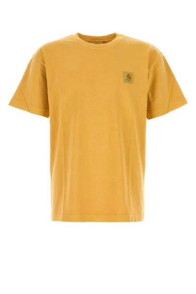CARHARTT CARHARTT WIP MUSTARD COTTON VISTA S/S T-SHIRT