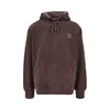 Carhartt Hoodie With Drawstring And Kangaroo Pocket In Burgundy