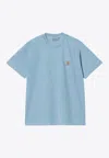 Carhartt Vista Logo Jersey T-shirt In Light Blue
