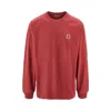 Carhartt Vista Dyeing Treatment Cotton Sweatshirt In Red