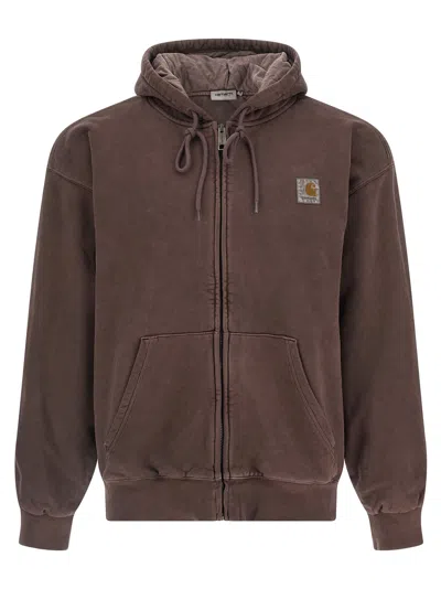 Carhartt Work In Progress Hooded Vista Jacket In Brown