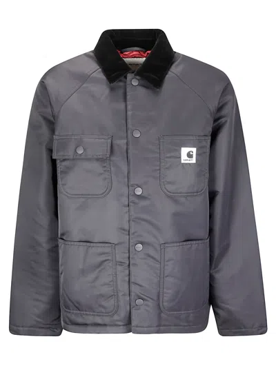 Carhartt W Alumni Chore Coat In Gray