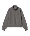 Carhartt W' American Script High Neck Sweatshirt In Gray