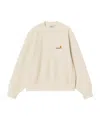 Carhartt W' American Script Sweatshirt In Neutral