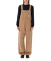 Carhartt Straight Fit Overall Adjustable Straps In Brown
