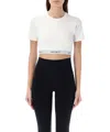 Carhartt W Script Crop Top In White