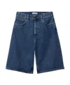 Carhartt Brandon Denim Bermuda Shorts In Blue