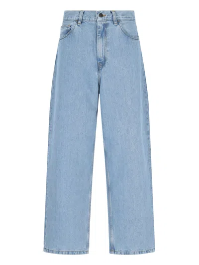 Carhartt 'w' Brandon Pant Palazzo Jeans In Light Blue