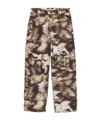 Carhartt Omens Wild Dog Print Brandon Graphic-print Wide-leg Denim Jeans In Brown