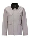 Carhartt Omens Yosemite Clapton Patch-pockets Relaxed-fit Woven Jacket In Black