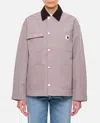 Carhartt Omens Yosemite Clapton Patch-pockets Relaxed-fit Woven Jacket In Grey