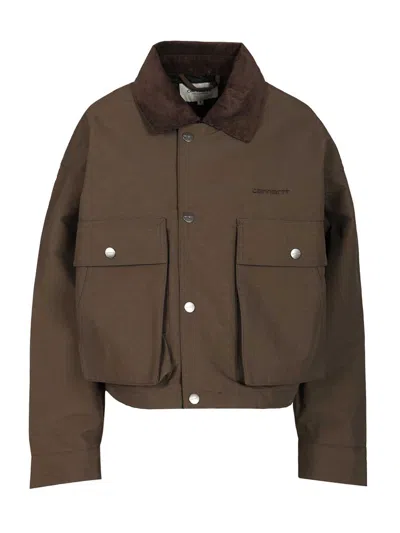 Carhartt W' Dunham Jacket Nylon Jackets Green In Brown