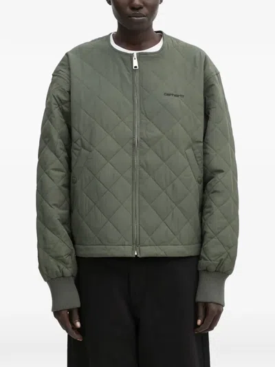 Carhartt W Elma Quilted Zip Jacket In Green