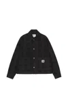 Carhartt W Everson Square Pattern Shirt Jacket In Black