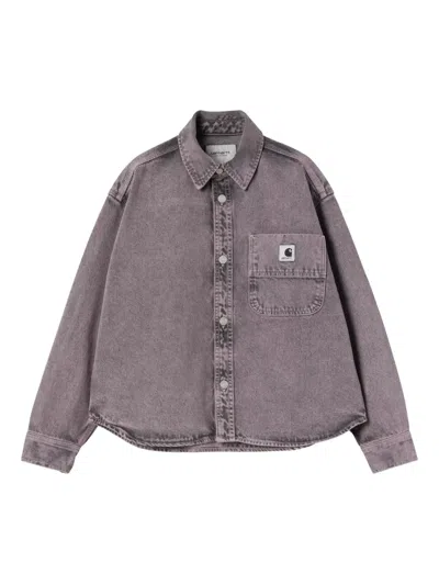 Carhartt W' Georgia Chest-pocket Shirt Jacket In Purple