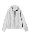 Carhartt W Hooded American Script Jacket In White