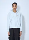 Carhartt W' Hooded American Script Sweatshirt In White