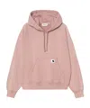 Carhartt Wip Hooded Hudson Sweatshirt In Daphne Colour In Pink