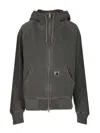 Carhartt W' Hooded Torion Jacket Cotton Sweat Jackets Black In Gray