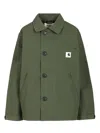 Carhartt Button-fastening Pocket-detail Military Jacket In Green