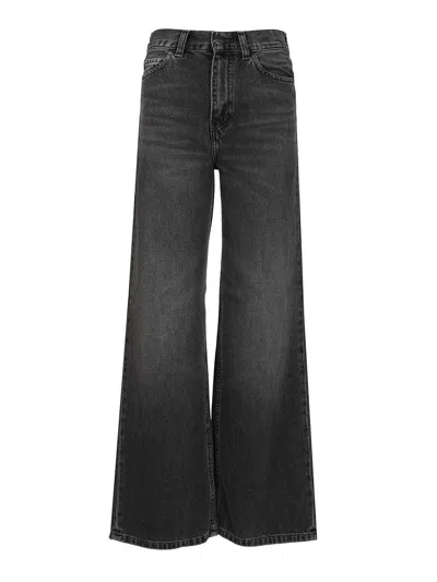 Carhartt W' Jane Pant Organic Cotton Denim Dark Used Wash Jeans Black