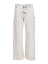 Carhartt Brandon Organic Cotton Wide Leg Jeans In Gray