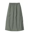 Carhartt W' Jet Cargo Midi Skirt In Gray