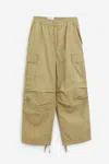 Carhartt Beige Wide Leg Cargo Pant In Ocher
