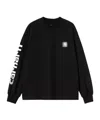 Carhartt W' L/s Archive Script T-shirt In Black