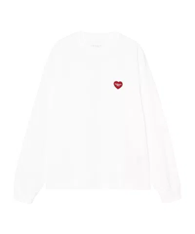 Carhartt W' L/s Heart Patch T-shirt In Multi