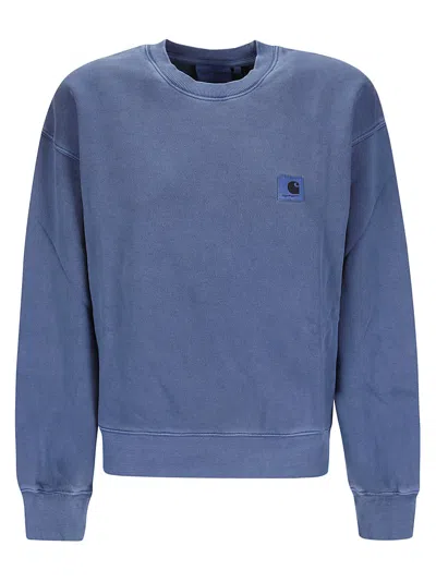 Carhartt W Nelson Sweatshirt Cotton Sweat In Blue