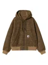 Carhartt W' Og Active Zip-up Hoodie In Brown