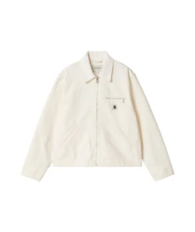 Carhartt Drewe Jacket With Heart Logo In White