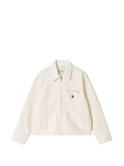 Carhartt W' Og Detroit Zip Pocket Jacket In Neutral