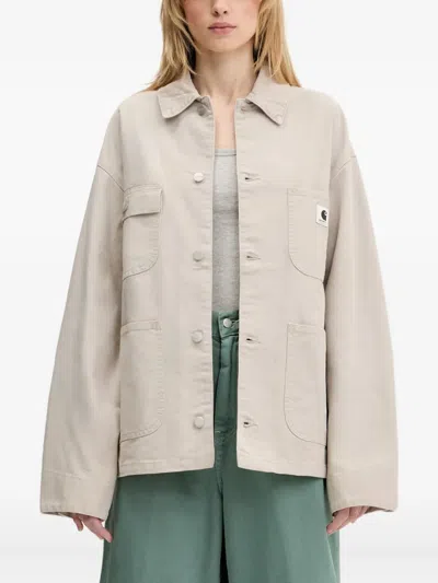 Carhartt W' Og Michigan Buttoned Jacket In Gray