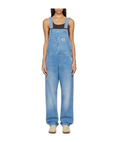 Carhartt W' Orlean Denim Overalls In Blue