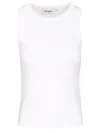 CARHARTT W' PHILIPS A-SHIRT COTTON/ELASTANE RIBBING 2X1 TOPS WHITE